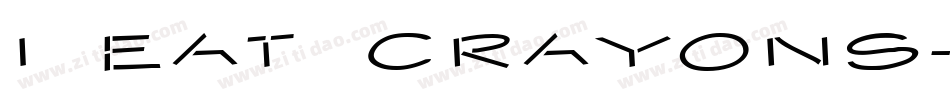 i eat crayons字体转换
